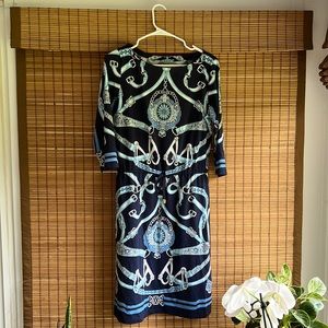 J. McLaughlin Equestrian print dress. SZ M